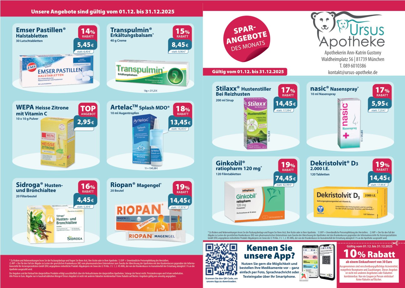 Angebote Dezember 2025